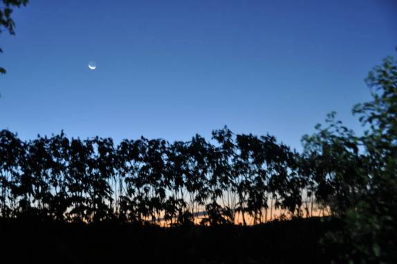 Lua nova sobre o cerrado no P.N Chapada dos Veadeiros, região de São Jorge - GO